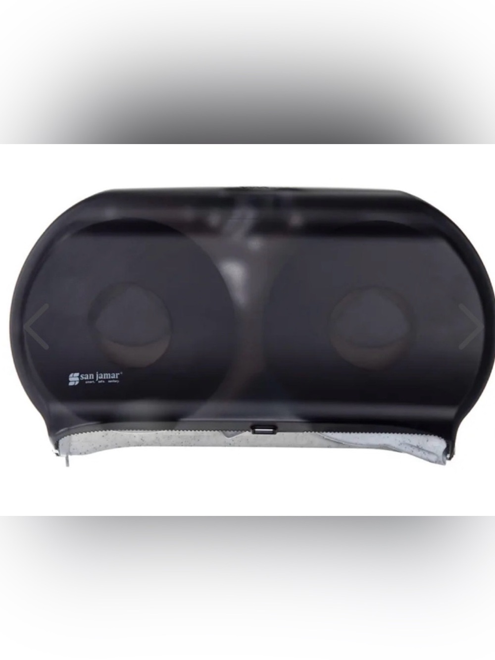 San Jamar Black Toilet Paper Dispenser commercial boutiques restaurants spas New